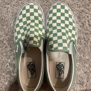 Green Slip On Vans